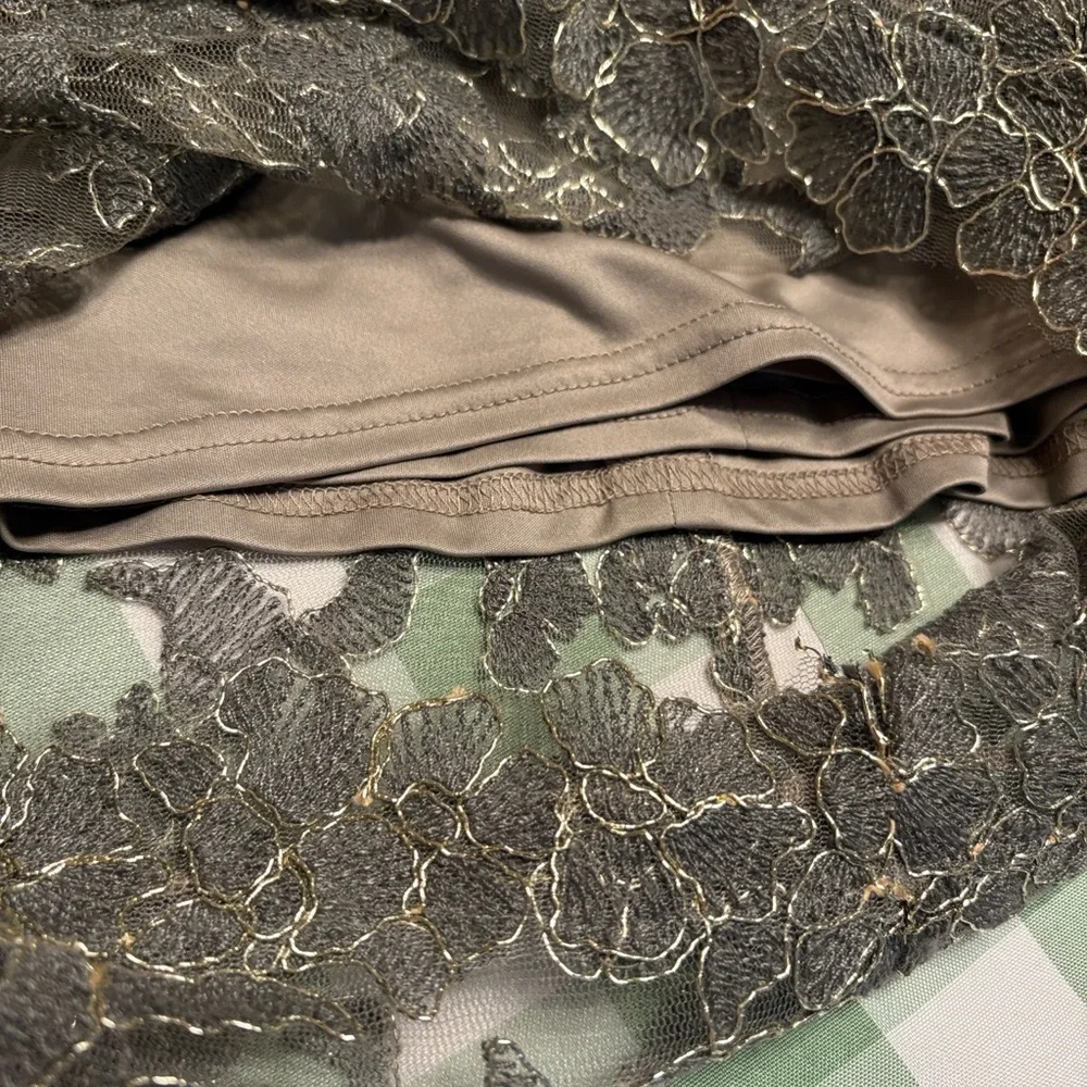 Tadashi Shoji Brown Lace Mini Dress - Picture 11 of 11